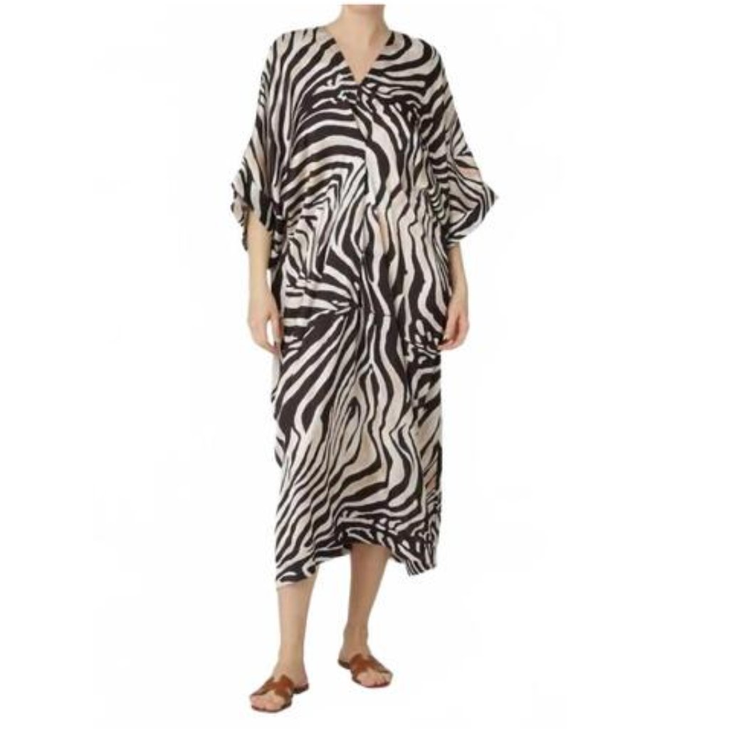 Karmamia Women's Tunic Dress In White Tiger